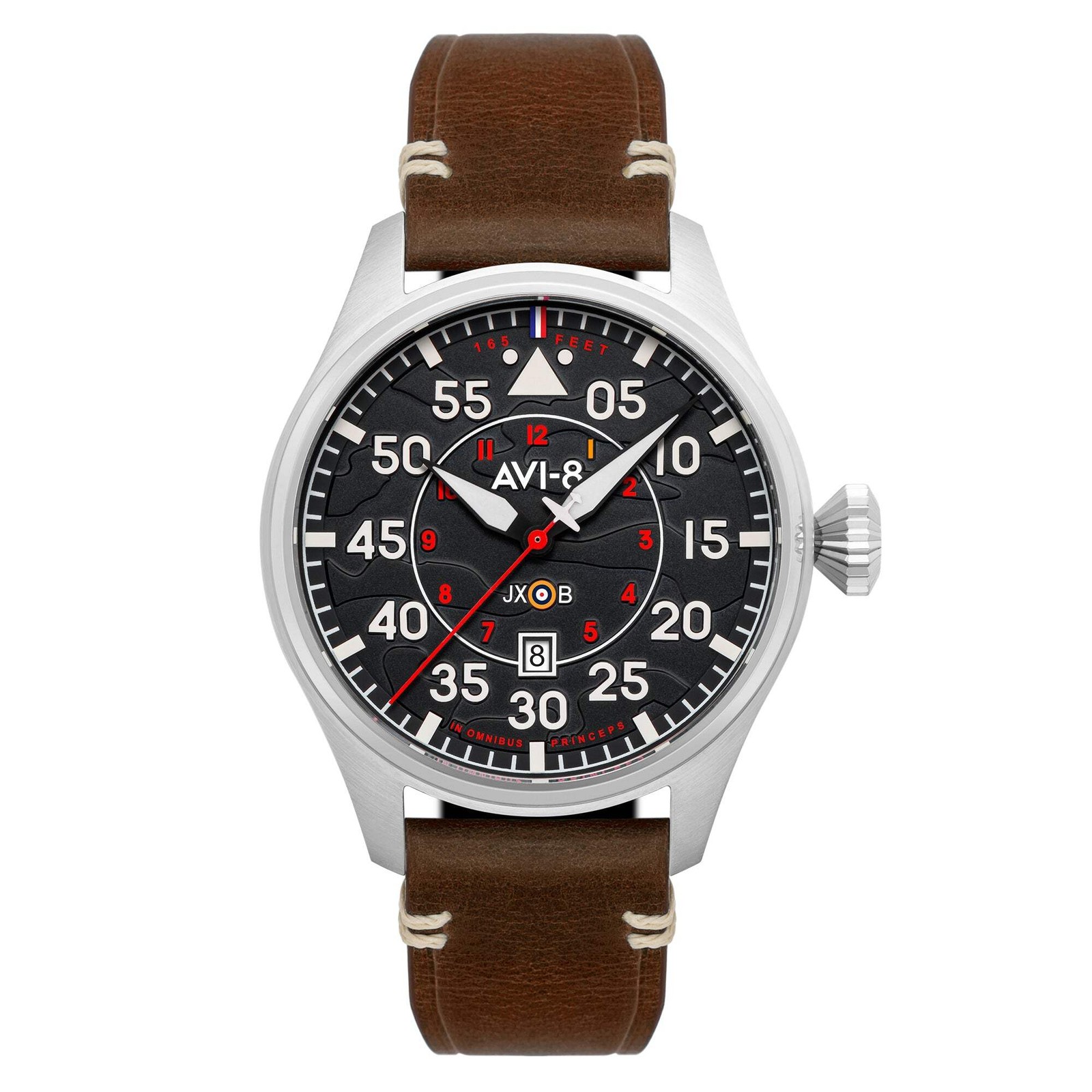 Hawker Hurricane Clowes Automatic Black / Leather | Black Dial Wristwatch AV-409