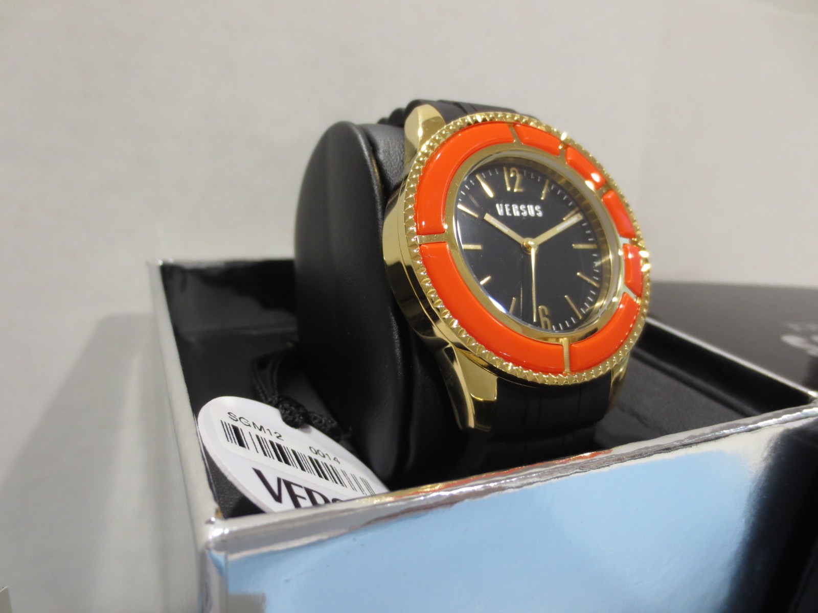 Versus by Versace SGM120014 Tokyo Gold Ion-Plated Red Bezel Watch