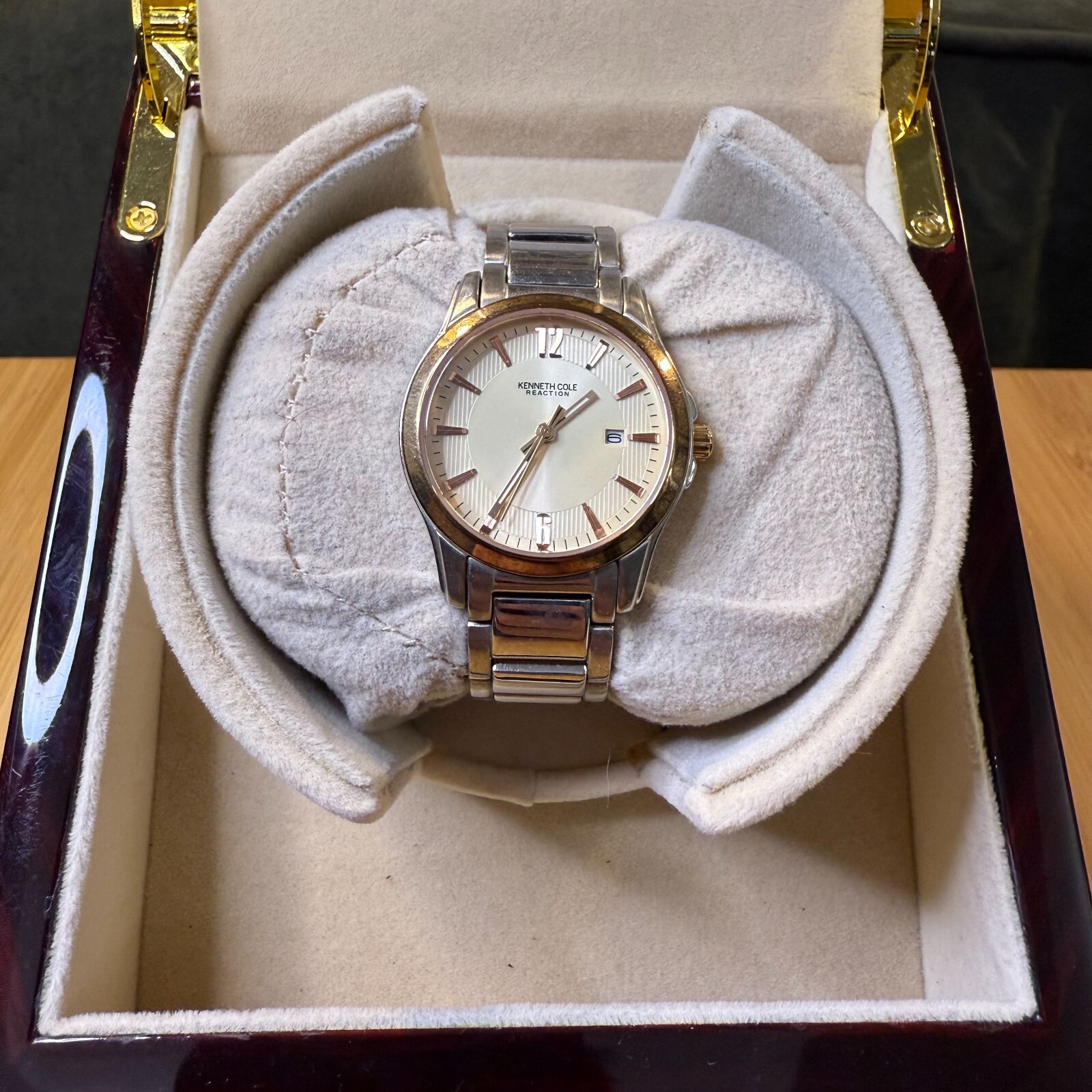 Kenneth Cole New York Tank Watch Pink Pearl/Silver KC4642, 25mm