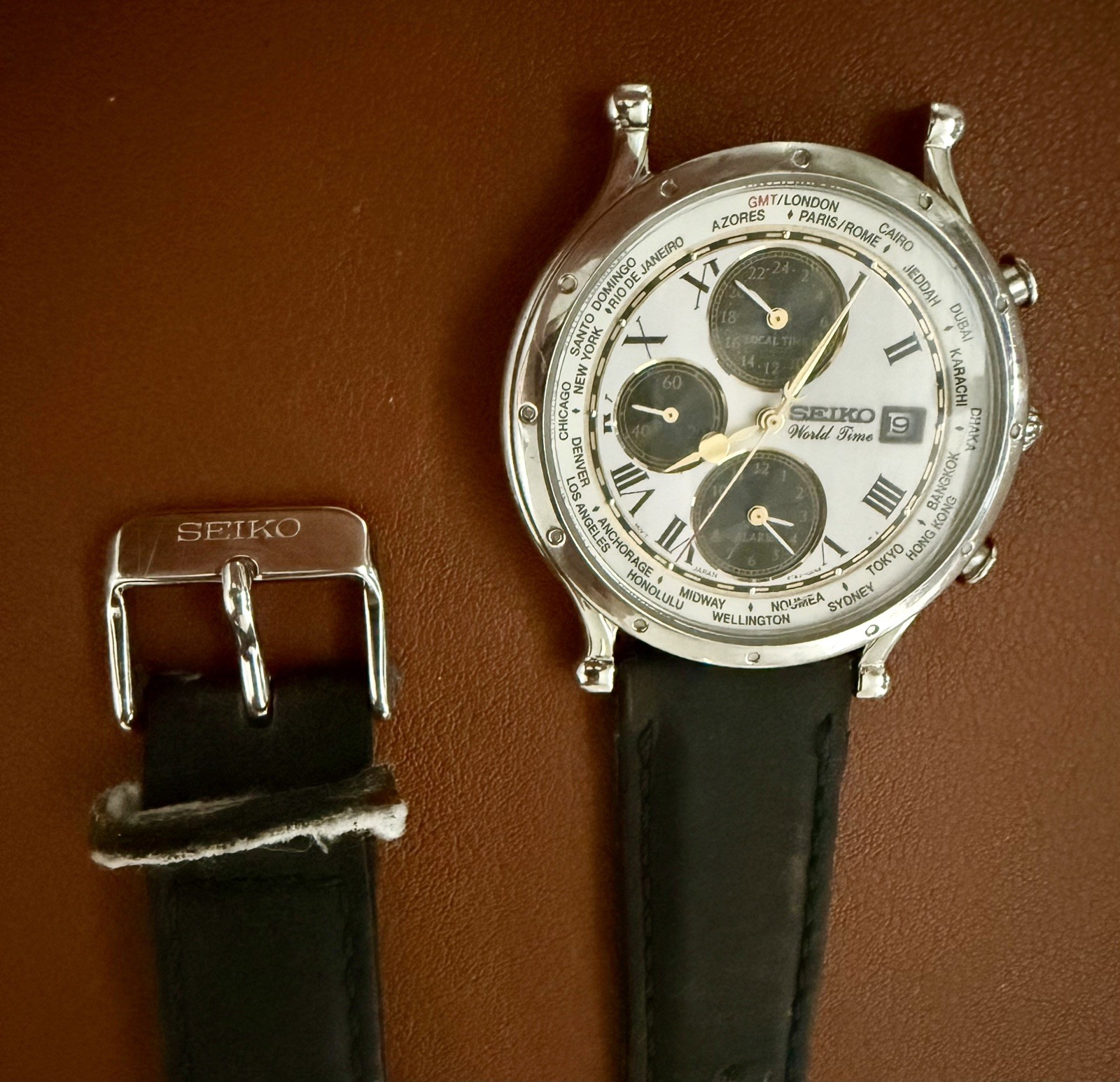 Rare Seiko Age of Discovery 30th Anniversary Limited Edition World Time Watch