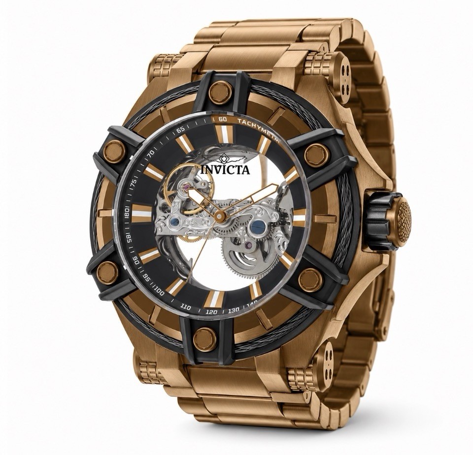 Invicta Bolt Phantom Automatic Men’s Watch – 52mm, Brown (50782)