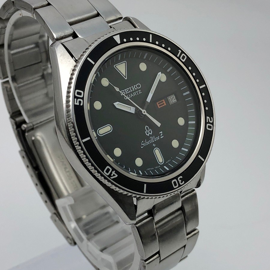 Vintage 1978 SEIKO Silver Wave Z 7546-6060 Quartz Japan #2617