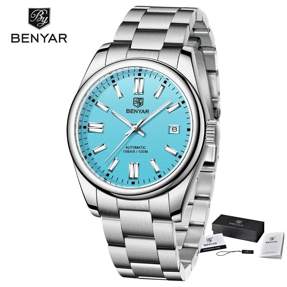 39MM BENYAR Luxury Automatic Diver Watch Men Stainless Waterproof Luminous NEW