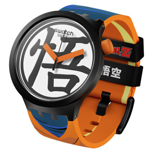 Dragonball Z Goku Model Watch SB01Z101 SWATCH New