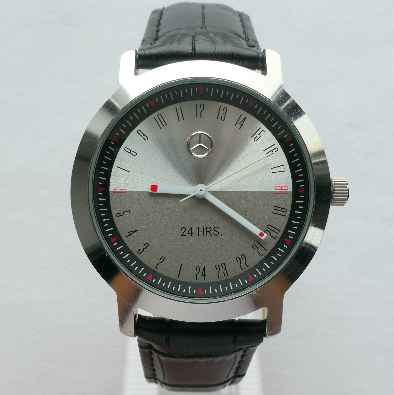 Mercedes Benz 24 Hour Dial Military Time Classic Business Sport Accessory Watch
