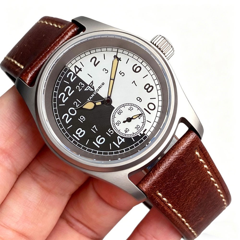 20ATM 36mm Pilot Vintage Sapphire Glass Automatic ST1701 Men Mechanical Watch
