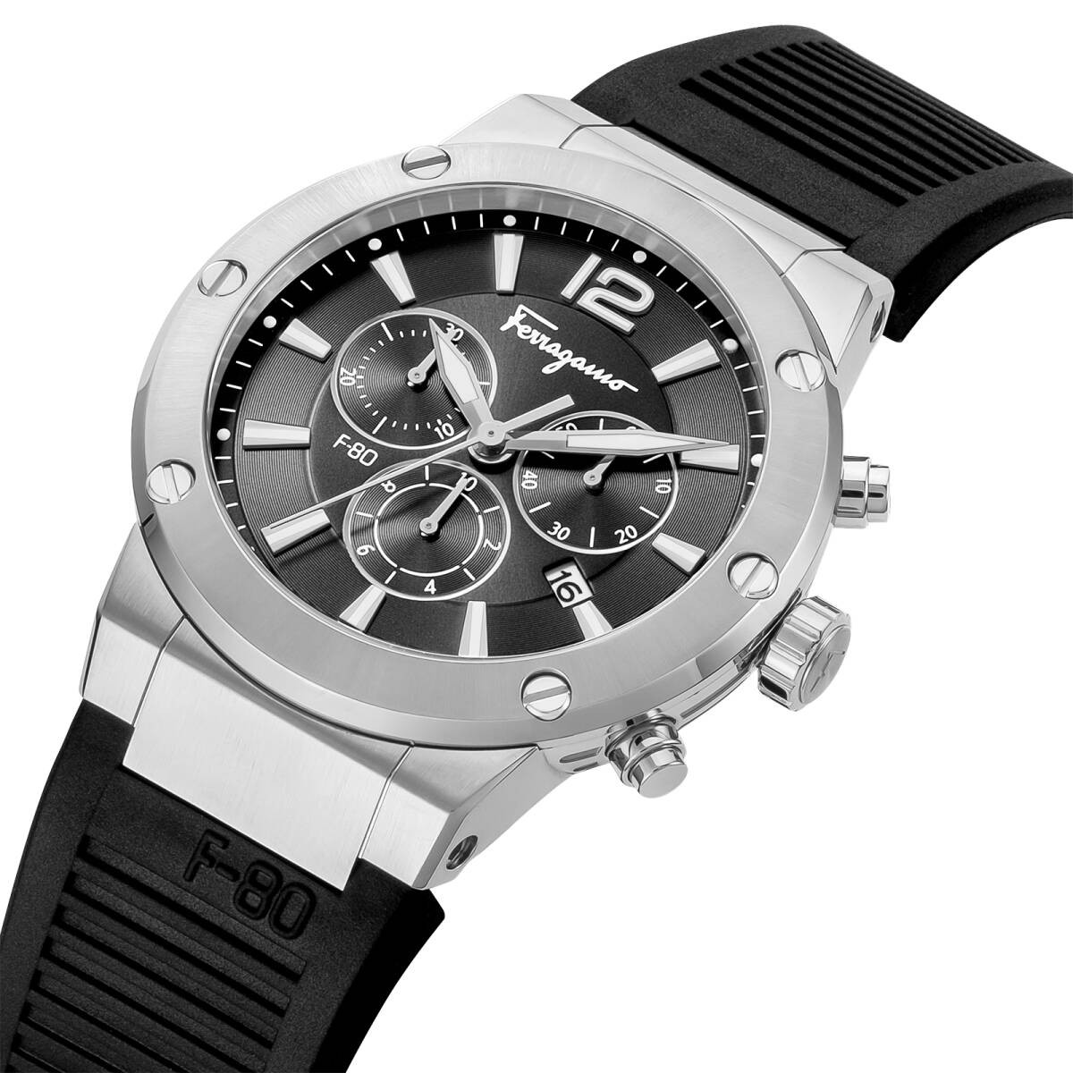 [B1Y] Ferragamo Men’s Watch Chronograph 44mm Black Silver SFEX00523 [w4s]