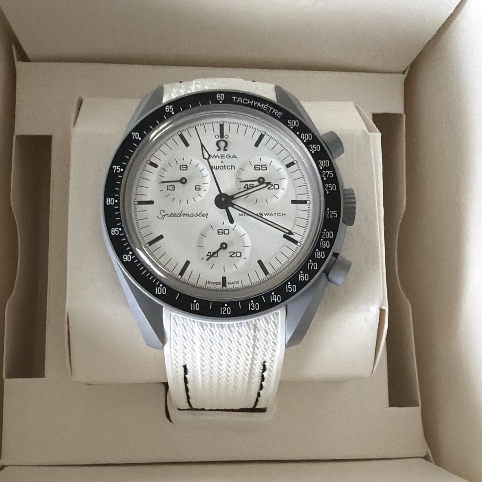 Omega x Swatch MoonSwatch 1965 S033M106 Full Set + 2 Wristbuddys Straps