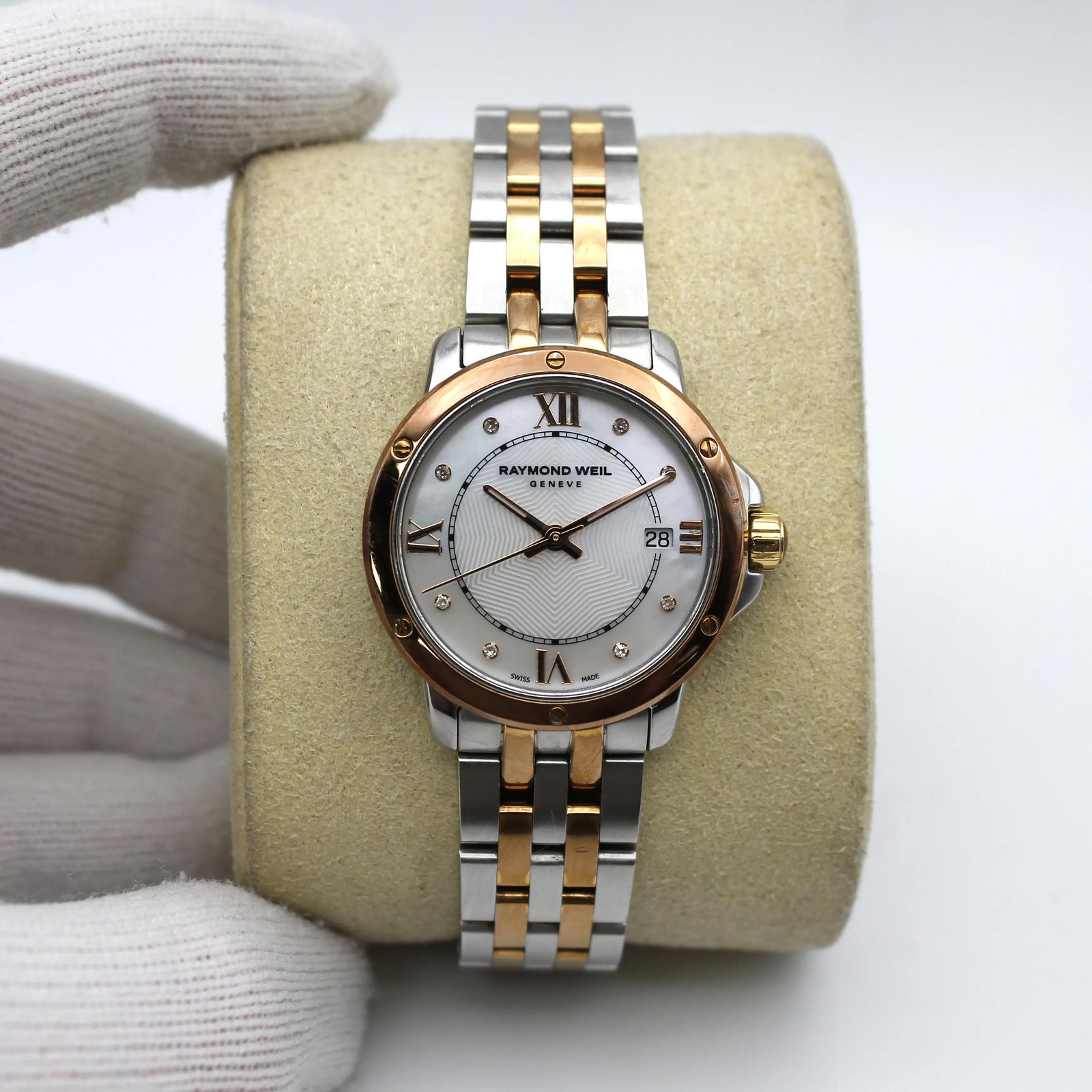 Raymond Weil Tango Two-Tone Ion Plated Steel Quartz Ladies Watch 5391-SB5-00995