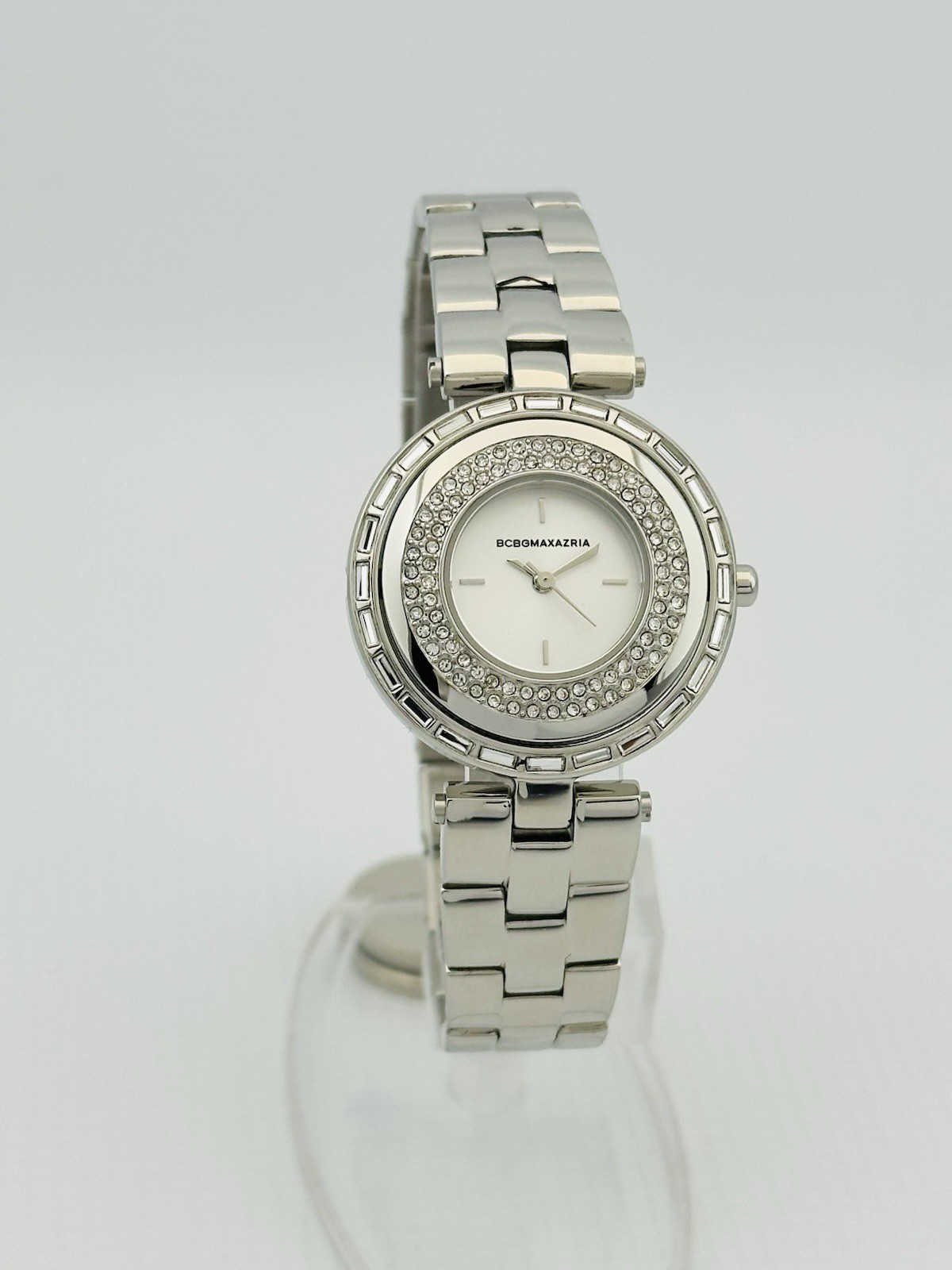 BCBGMAXAZRIA Ladies BG8314 Pirouett Steel Case sparkling studding Watch