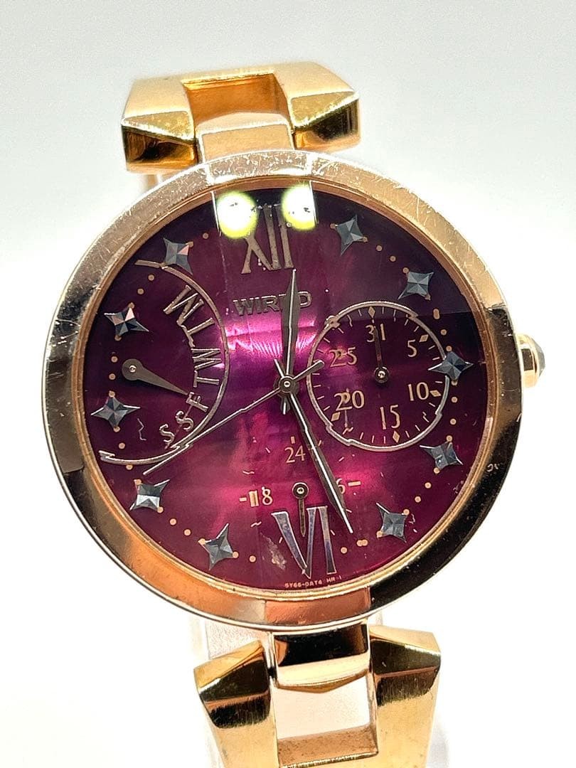 SEIKO WIRED 5Y66-0AM0 Women’s Quartz Watch Used