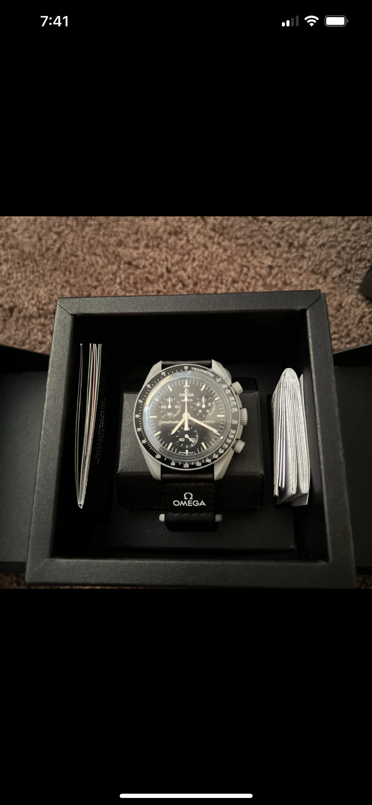 Swatch SO33M100 Black Dial Men’s Watch