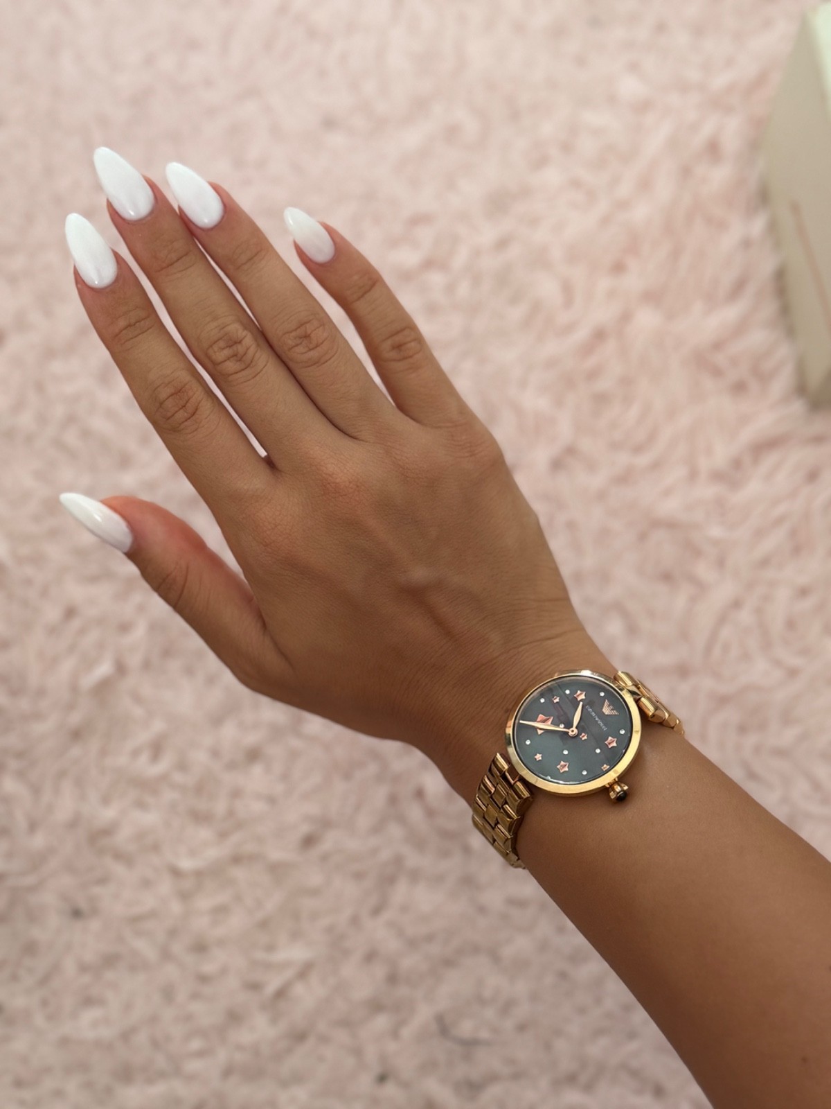 emporio armani watch women rose gold small size