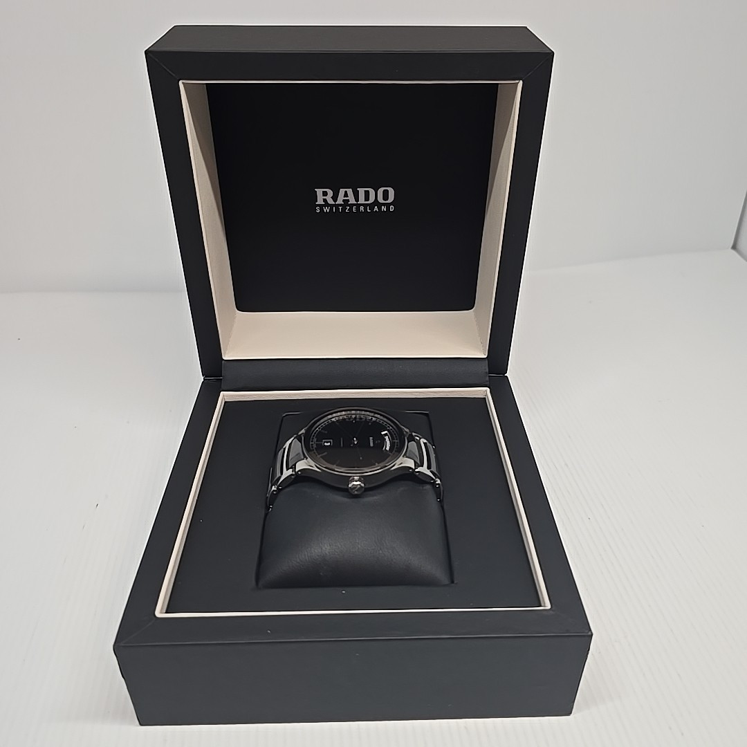 Rado Centrix Automatic Black Ceramic, S/Steel, Mens’ Dress Watch