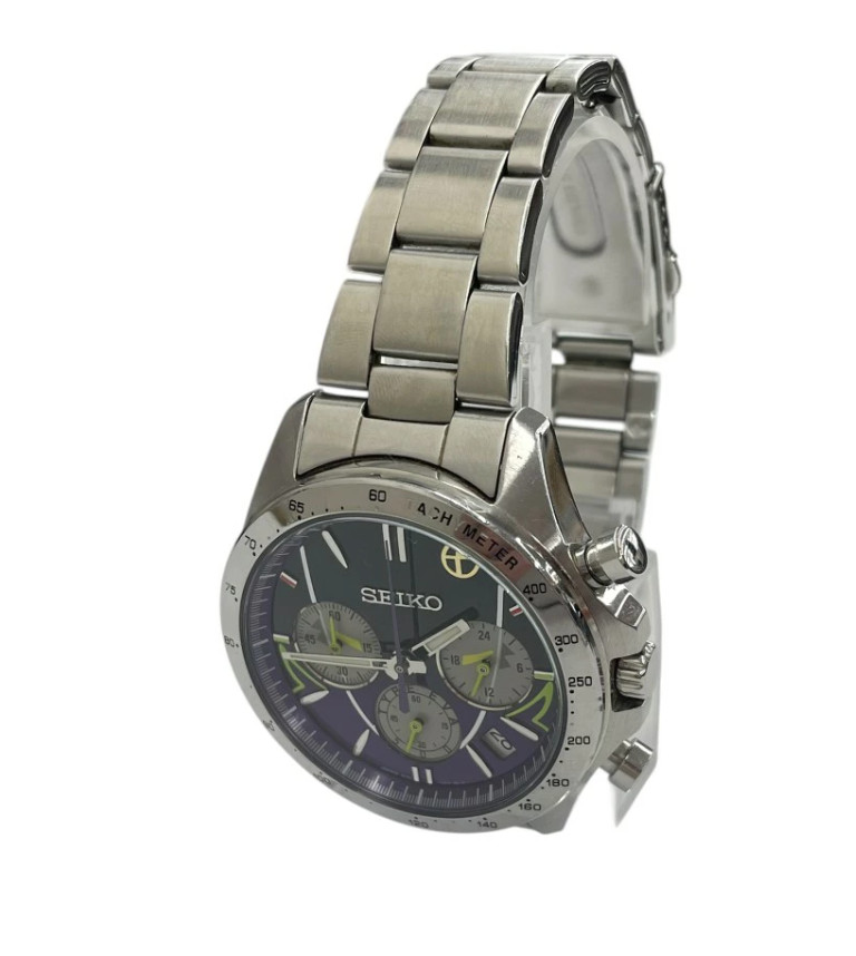 Used SEIKO Evangelion 500 Series Shinkansen 25th Anniv. 500 TYPE EVA Watch JAPAN