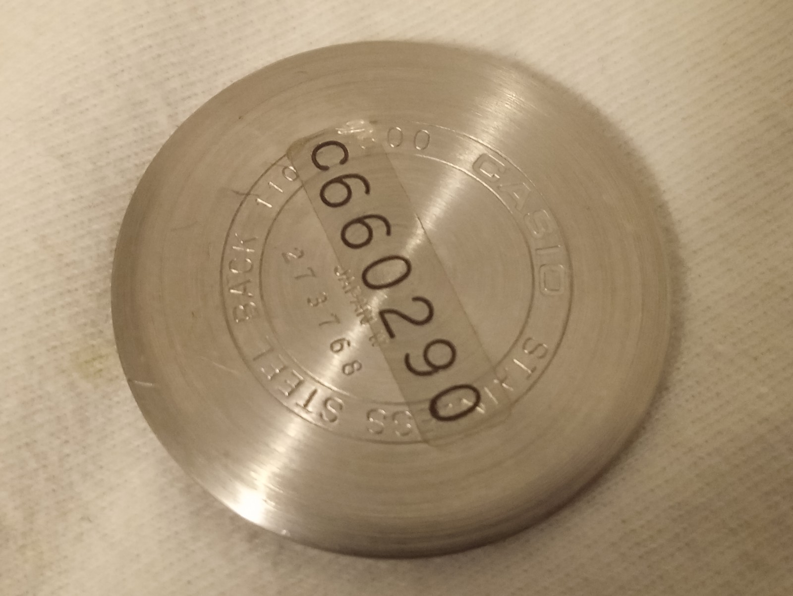 Vintage Rare CASIO F-300 G 80’s Watch ……..Caseback,,,,,caseback Only