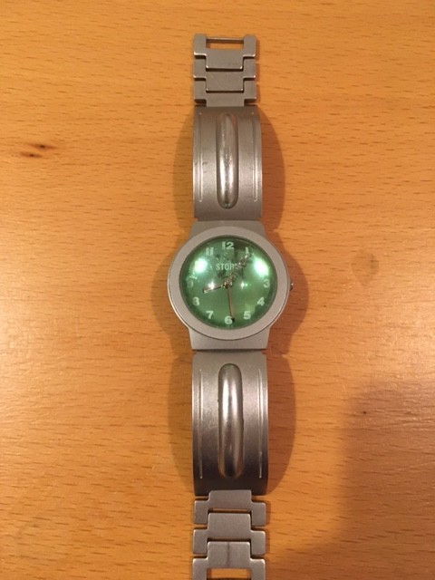 Storm Bubble Watch with Gun Metal Case and Band. Unisex.