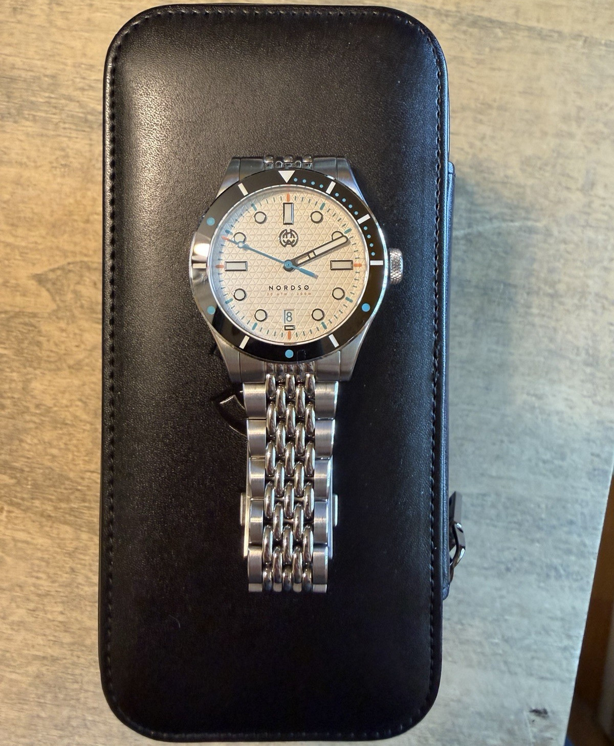 Henry Archer Nordso Diver 200m Optic White Dial With Original Box Papers