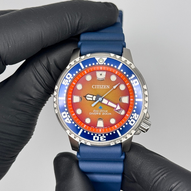 Citizen Promaster Dive Eco-Drive Orange Dial Men’s Watch BN0169-03X
