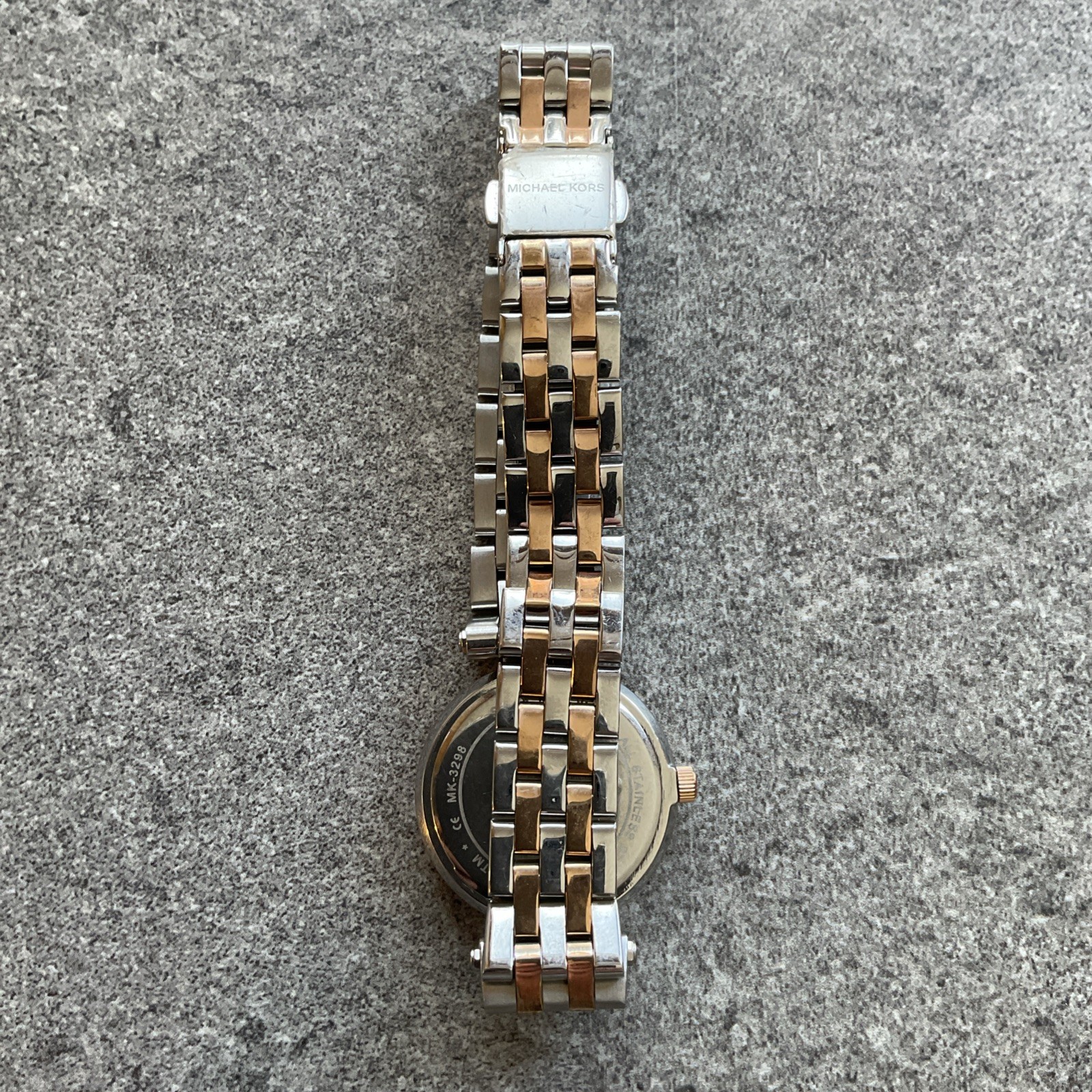 Michael Kors Darci Three-Hand Two-Tone Case & Band Women’s Watch MK3298 B-G
