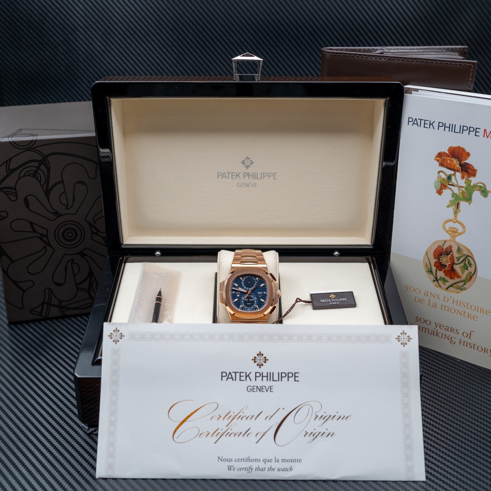2025 Patek Philippe Nautilus 5990/1R Travel Time Chronograph Blue Dial