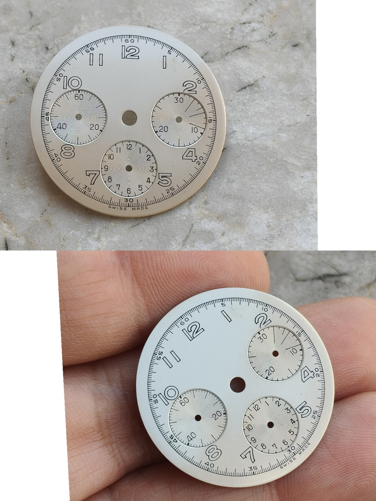 VALJOUX 72 CHRONOGRAPH ORIGINAL ANONYMOUS WATCH DIAL WATCHES QUADRANT 30.3mm