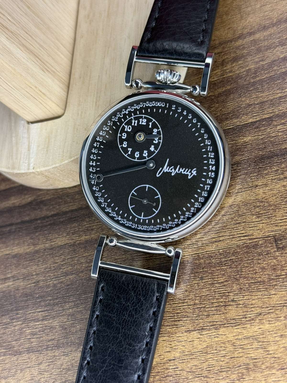 Vintage Molniya Watch Regulator Mechanical Wrist Russian Men USSR Molnja Rare 60