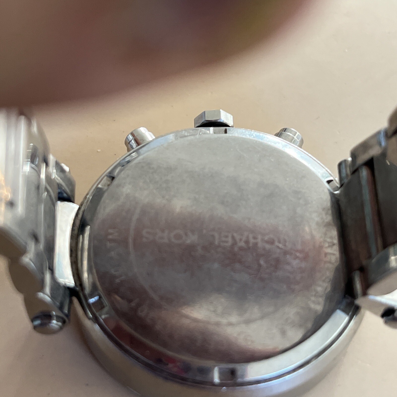 Michael Kors Parker Stainless Steel Watch With Glitz Accents New Battery works
