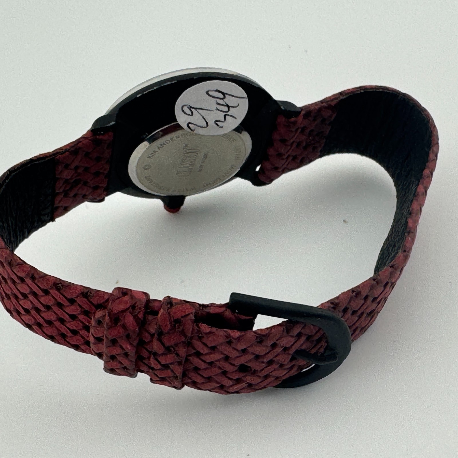 VTG Kim Anderson Classico Quartz Watch Unisex Girl With Rose Black New Battery