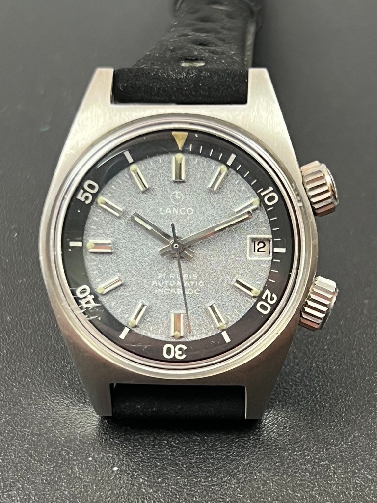Lanco Mini Diver (or Super Compressor) 20 ATM Watch – Vintage 1960s Watch