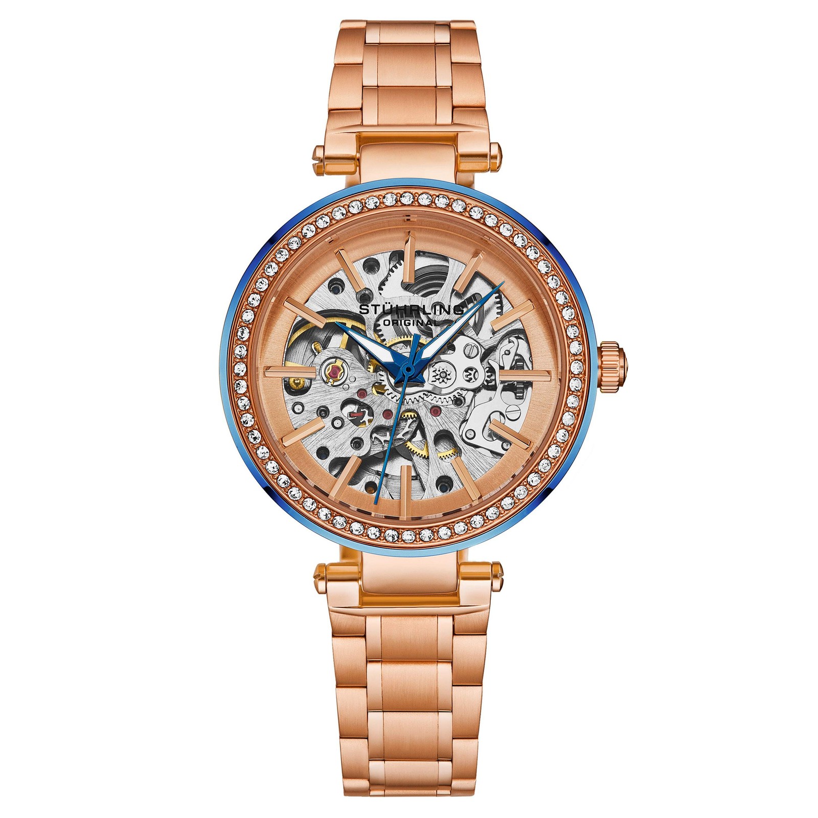 Radiant Elegance Automatic Skeleton Rose/Stainless | Rose Dial Wristwatch 4039.3