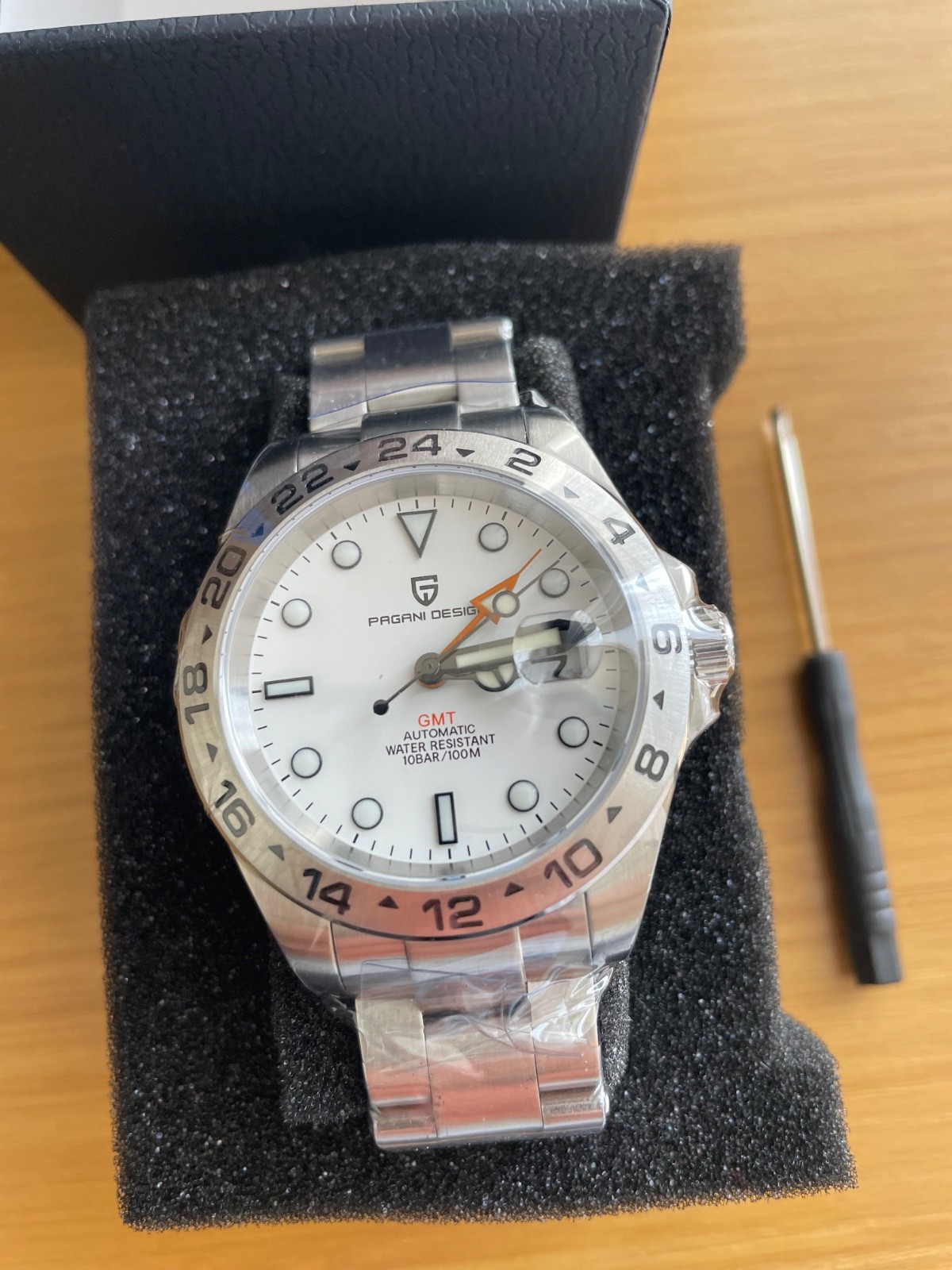 Pagani Design PD-1682 Explorer II 42mm Silver Stainless Steel Men’s Wristwatch