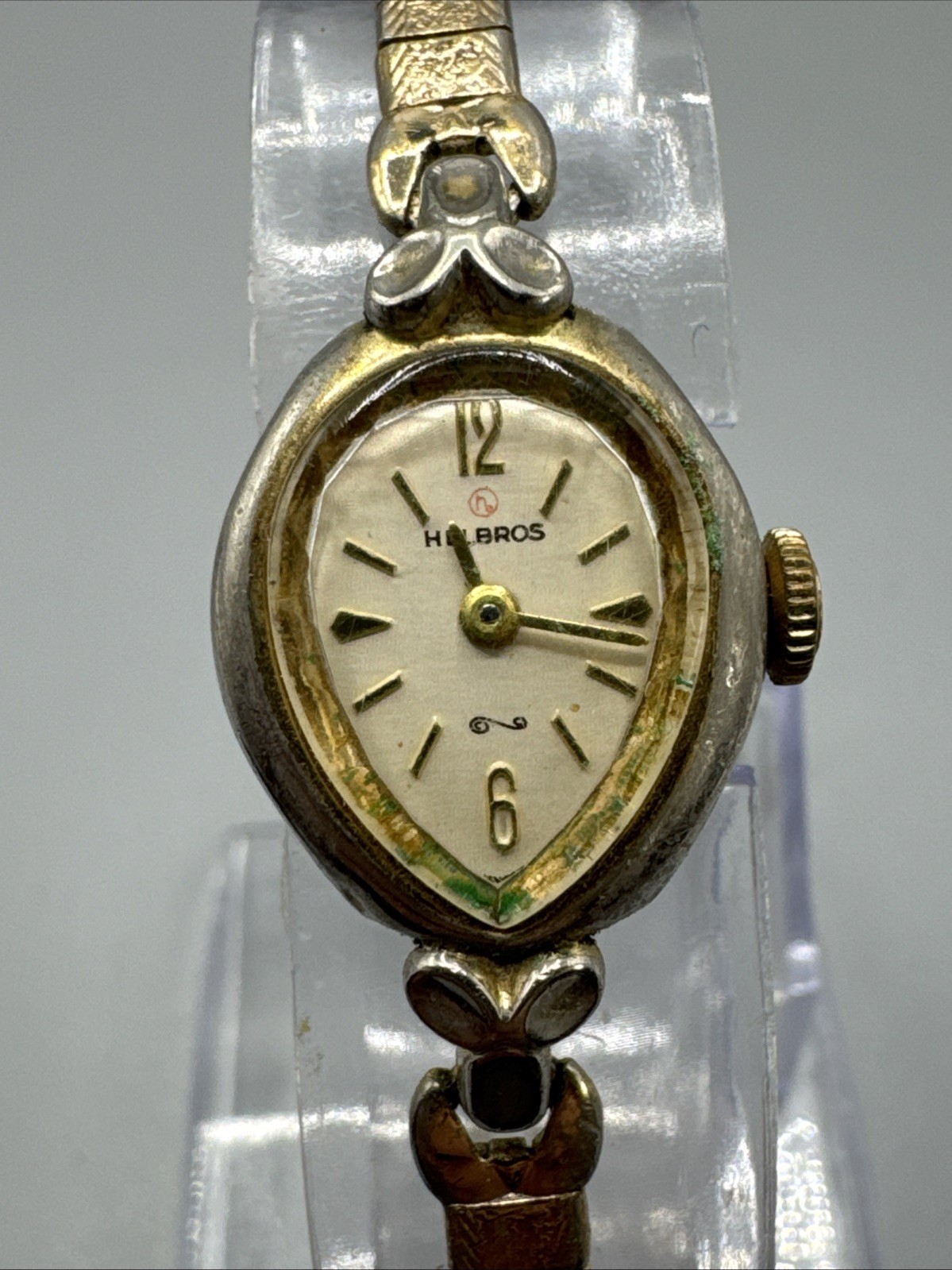 Vintage Antique Ladies Women Wind Up Manual Watch Wristwatch Helbros