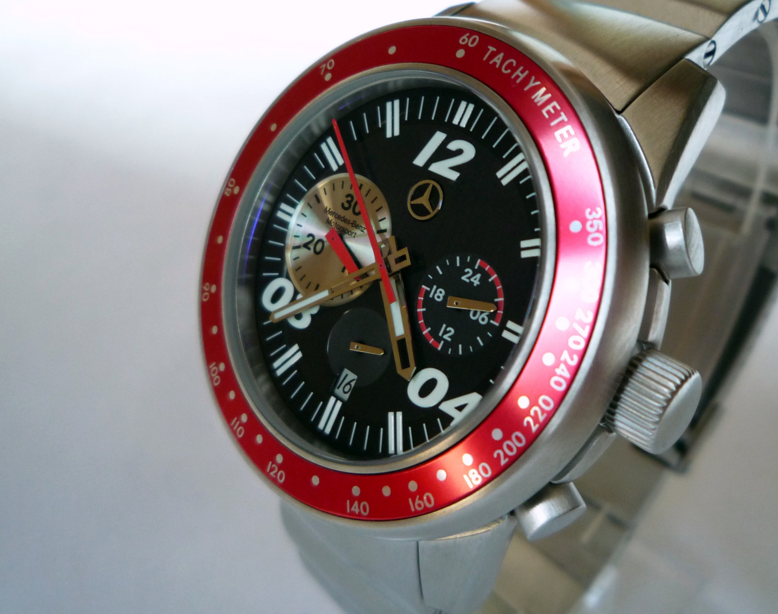 Mercedes Benz Classic Motorsport Racing Business Sport Design Chronograph Watch