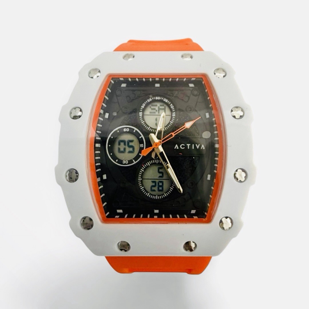 Activa X Invicta Digital Essentials Men’s Watch – 42.8mm, Orange (ACW2605-001)