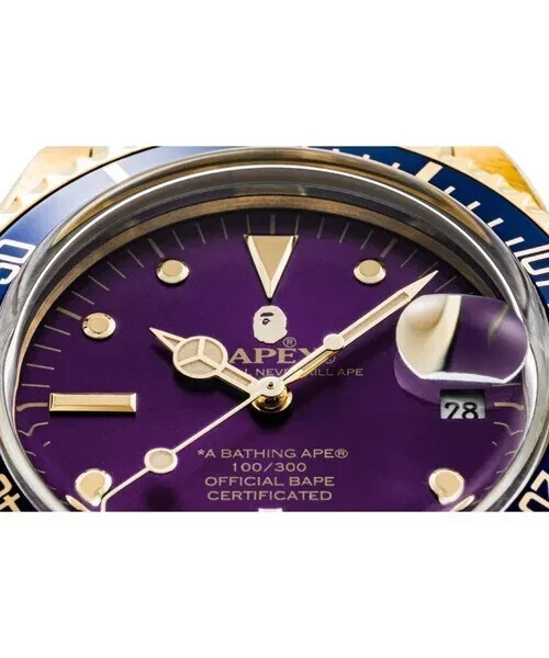 A BATHING APE Men’s Goods CLASSIC TYPE 1 BAPEX Black / Blue / Purple 2022 AW