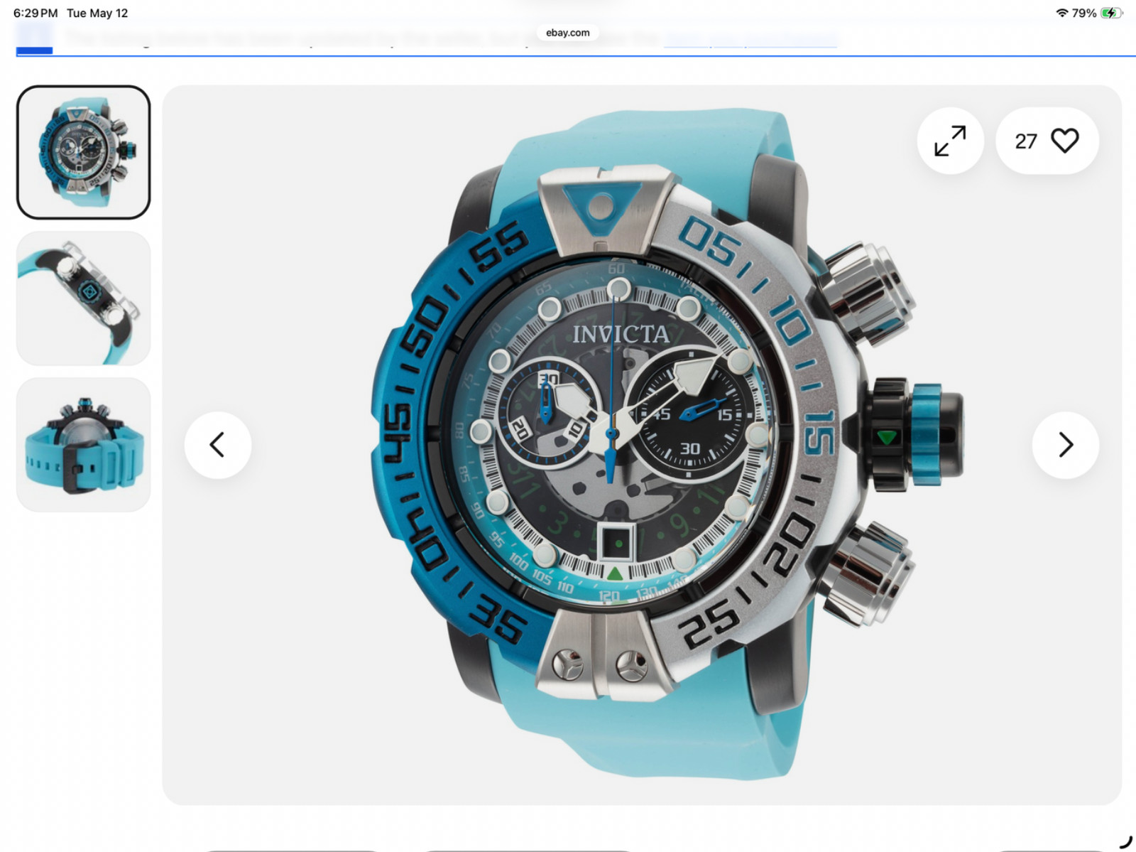 Invicta Men’s Sea Hunter 57mm Quartz Watch IN-44848