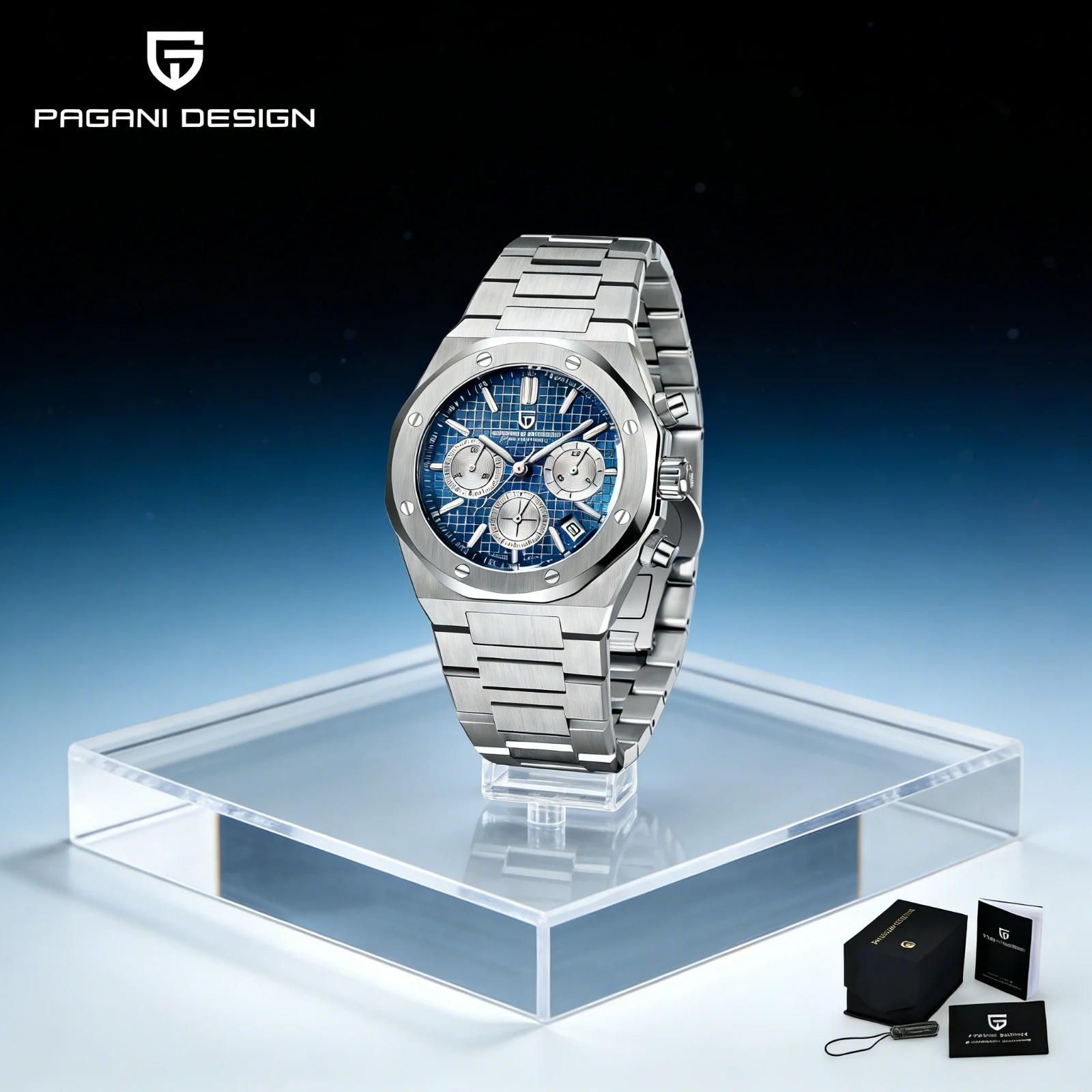 PAGANI DESIGN PD-1707 2026 Quartz VK63 Sapphire Crystal Stainless Steel Watch