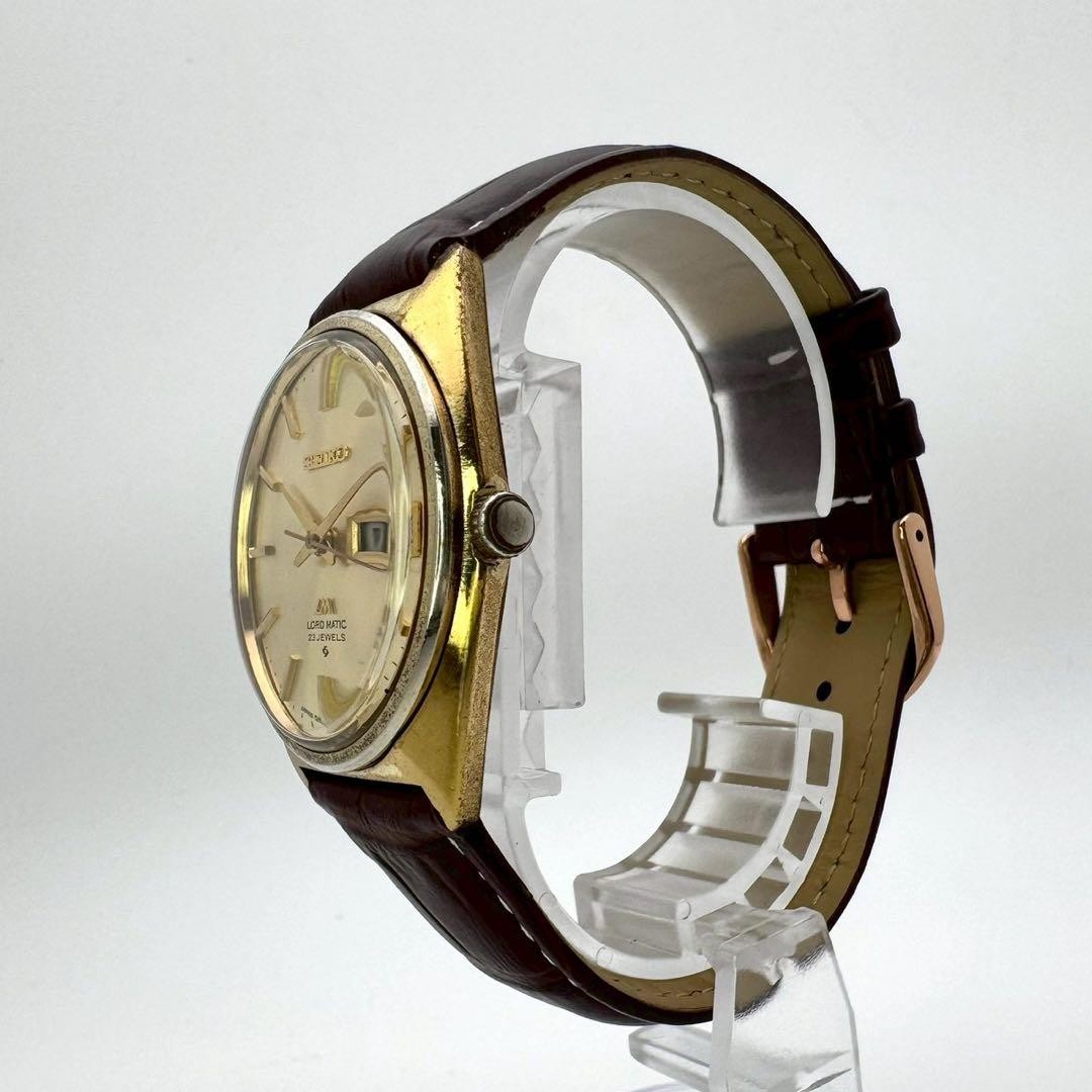 SEIKO 5606-7000 Automatic Wristwatch Gold Dial 35.2 mm Case