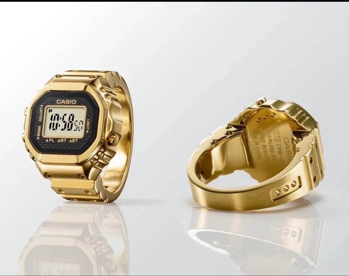CASIO RING WATCH CRW 001G 9JR Casio ring watch gold new