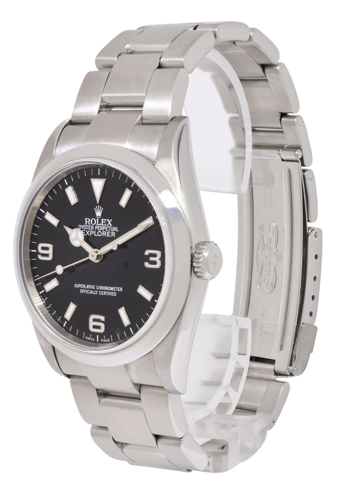 Rolex Explorer Stainless Steel Black Dial MK2 Mens 36mm Watch Z 114270