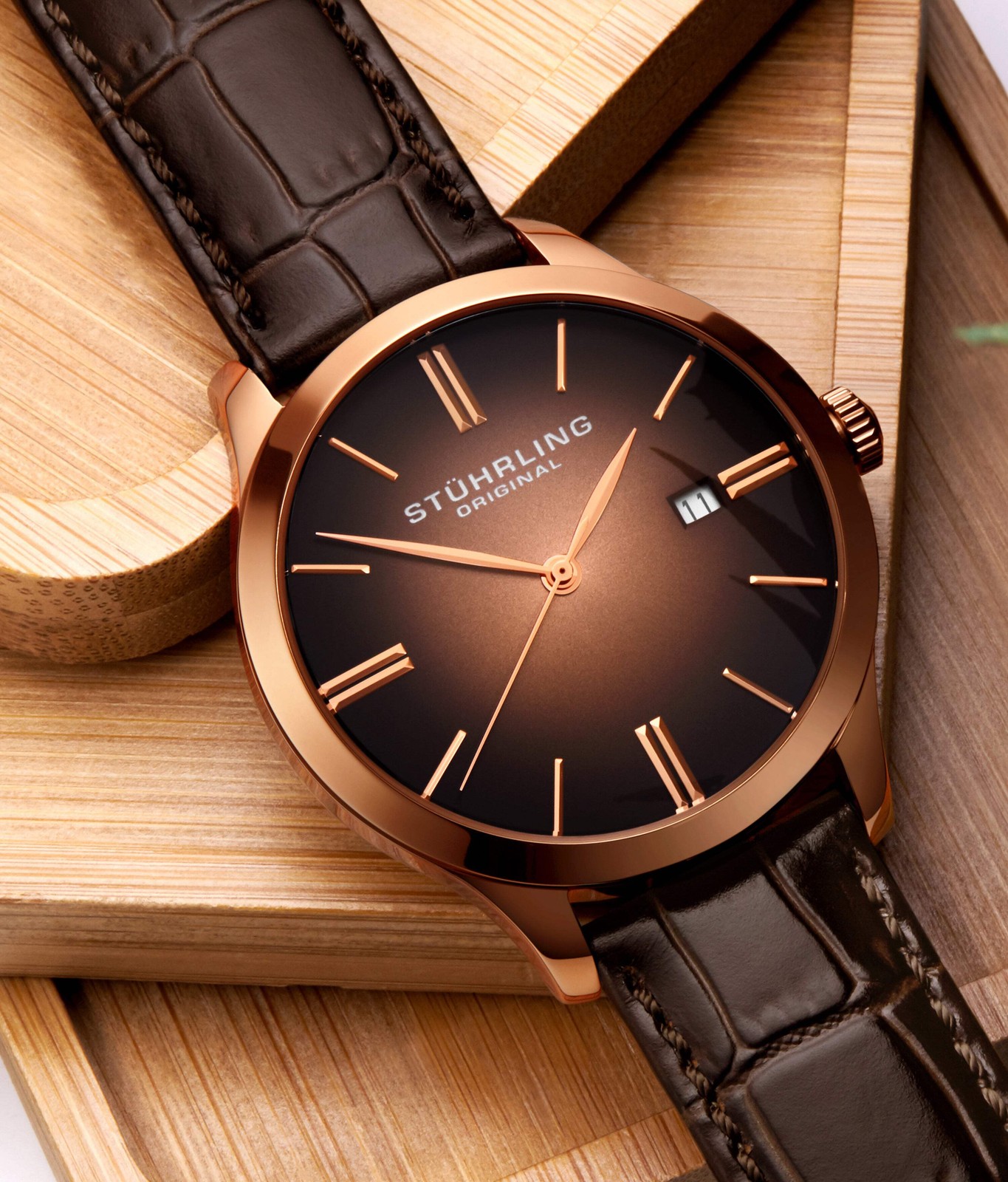 Symphony Rose/ Brown | Black Dial Wristwatch 4014.3