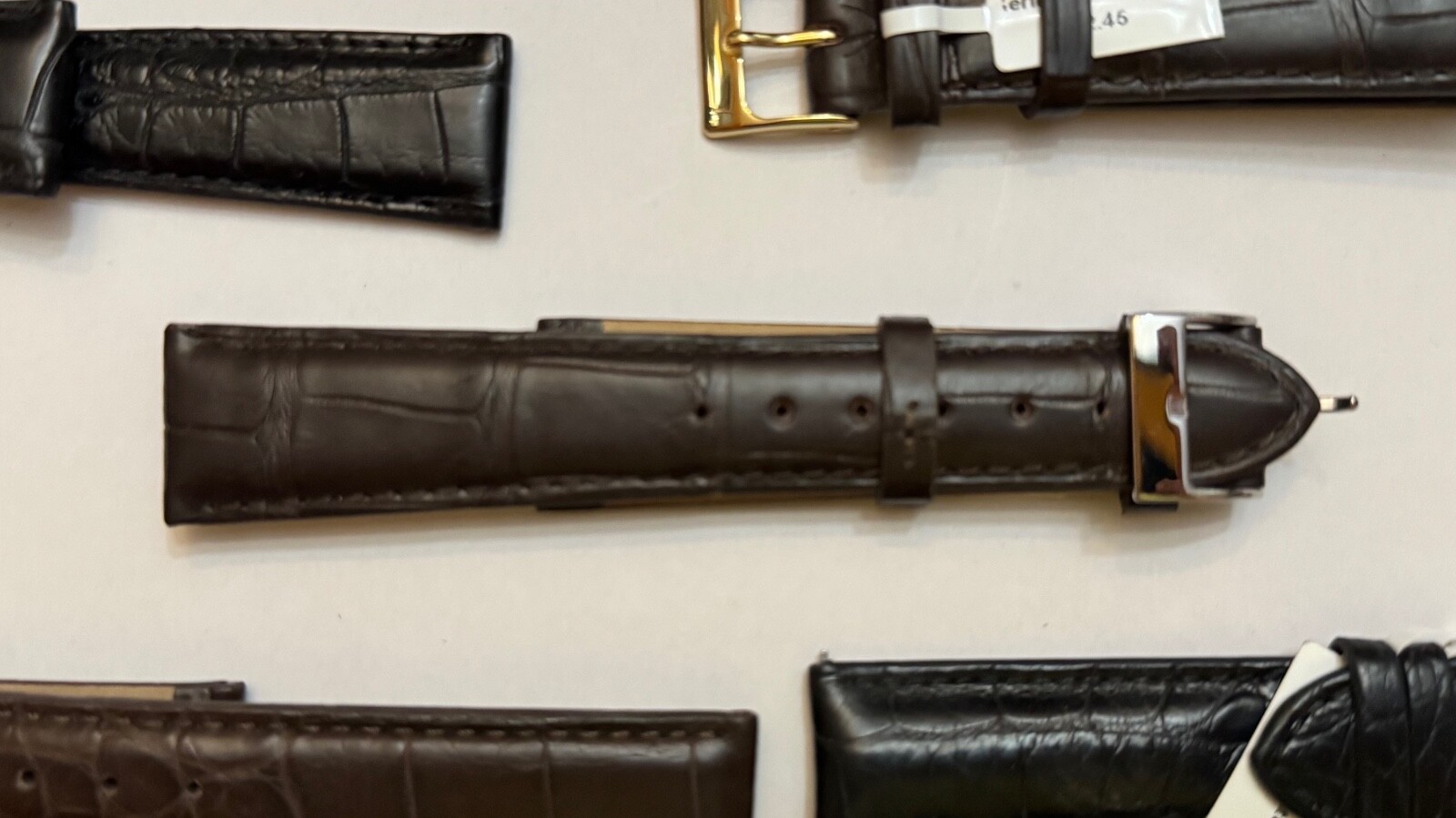 LOUISIANA FARM Padded Alligator Watch Strap Genuine Alligator Leather Fits Rolex