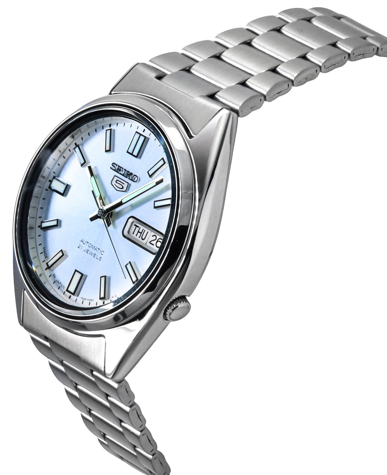 Seiko 5 Automatic Japan Made SNXS73J1 Stainless Steel Silver Dial 30M Mens Watch