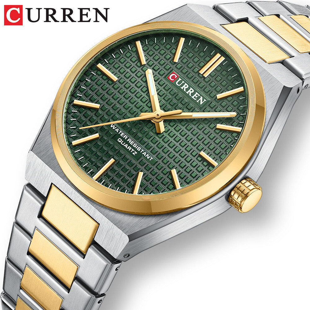 CURREN Men Quartz Watch Luxury Steel Wristwatch Luminous Sport Watch Males Watch