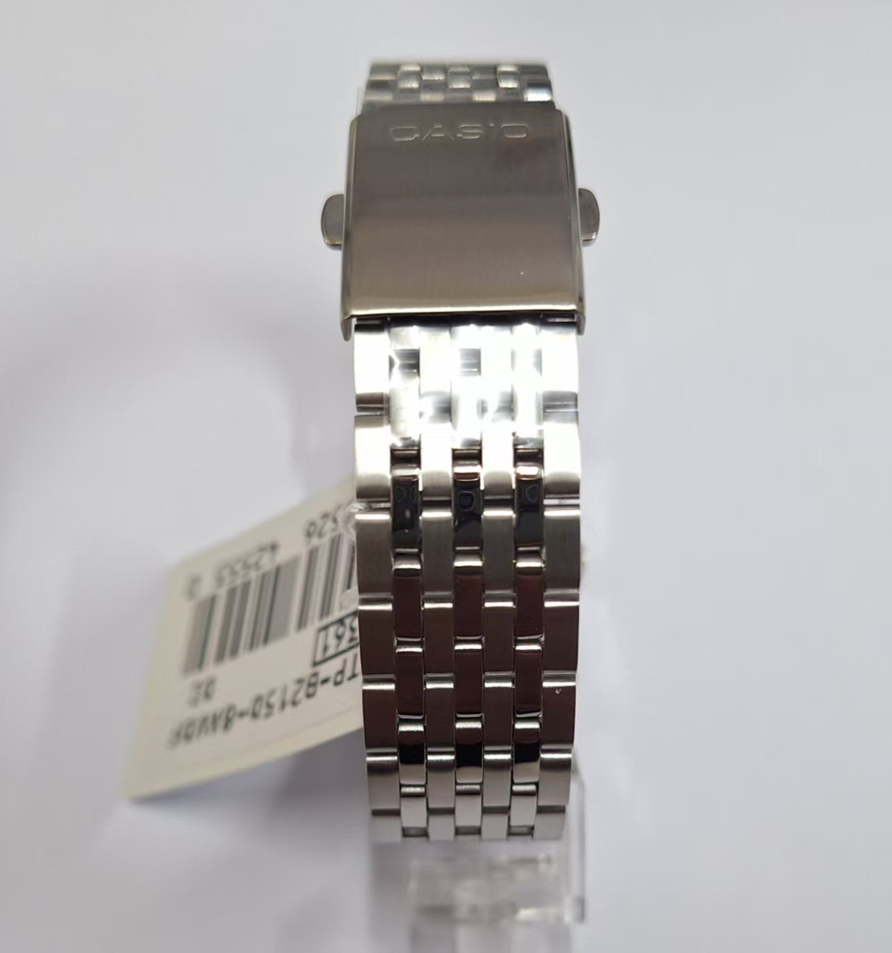 CASIO MTP-B215D-8A Gary Dial Analog Stainless Steel Band Men Watch MTPB215D