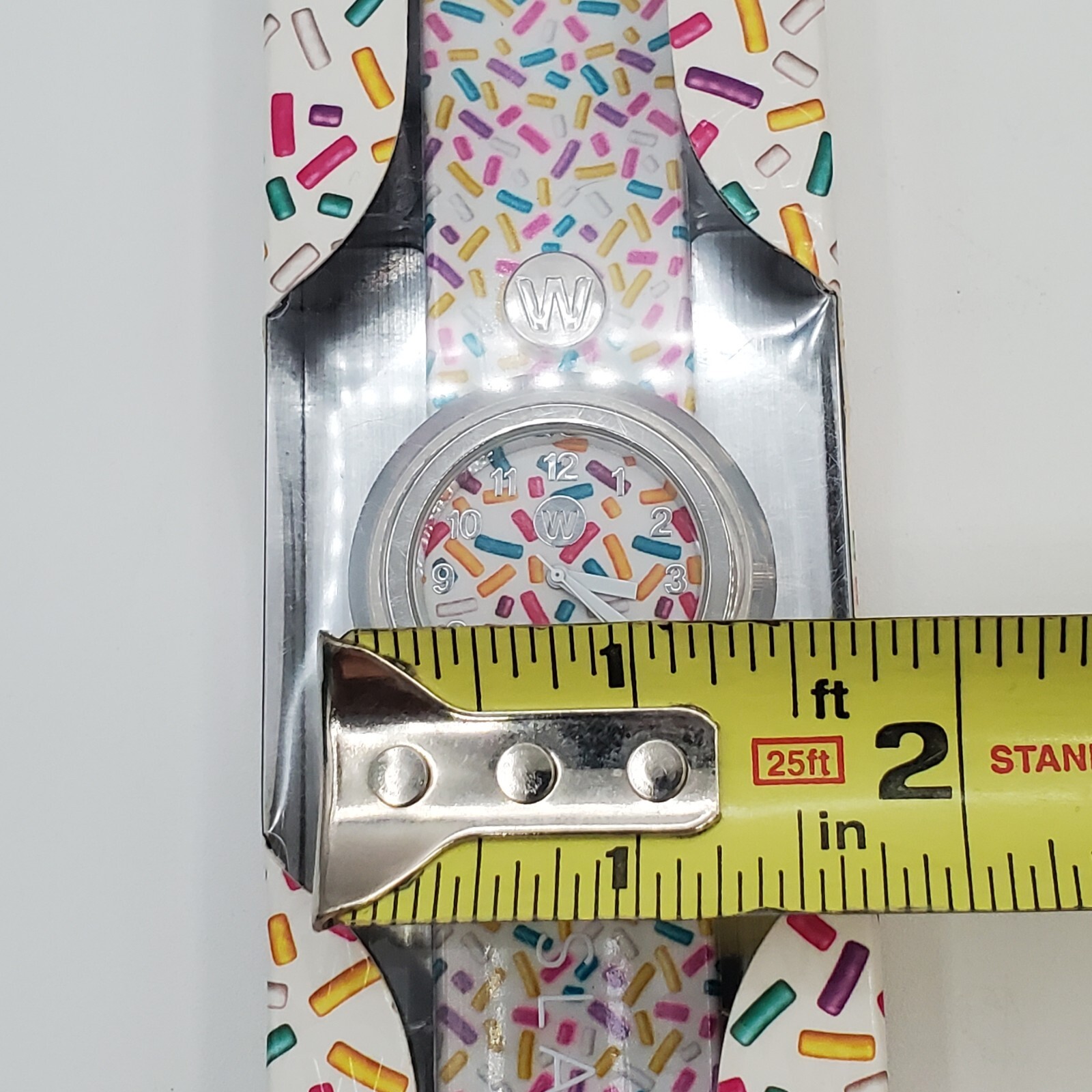 Watchitude Sprinkles Adult Watch 450 White Slap Band Limited Edition New READ