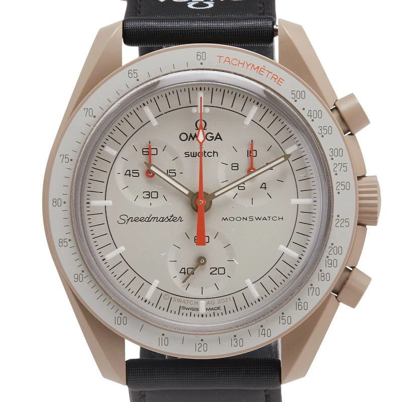 OMEGA x Swatch Moonswatch MISSION TO JUPITER Quartz Watch Beige Dial