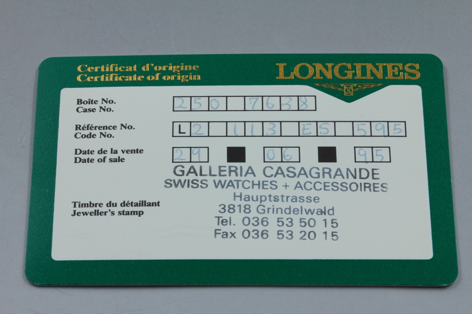 Longines L4.136.2 24mm White Dial Gold Date Quartz Womens Watch MINT w/Box Paper