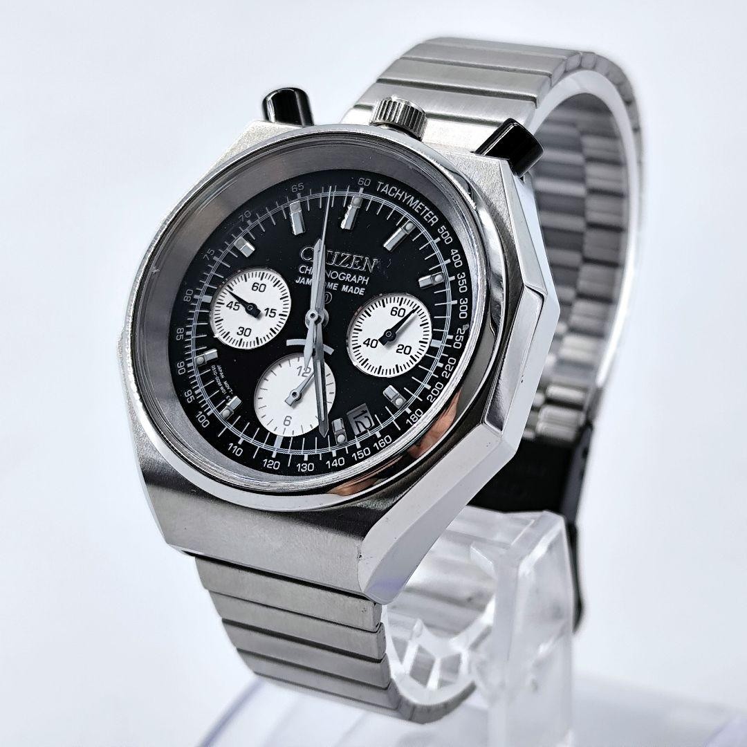 CITIZEN 24377 Working Citizen Jam Home Made W Name Horn Chrono Wristwatch JDM